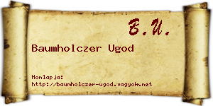 Baumholczer Ugod névjegykártya